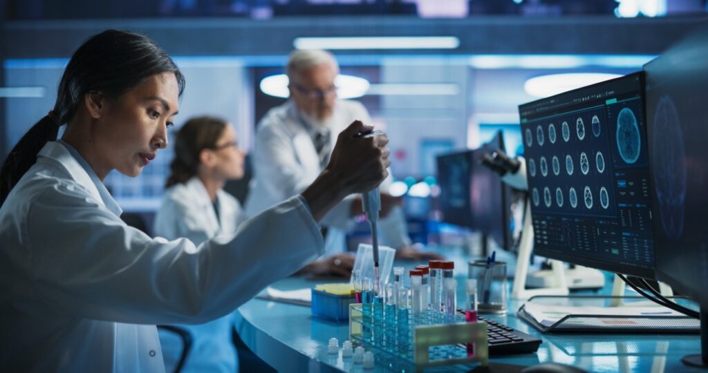 Clinical laboratory coordinator viewing Lane Passport fax integration with Clinisys LIS platform for automated result delivery and critical value transmission tracking