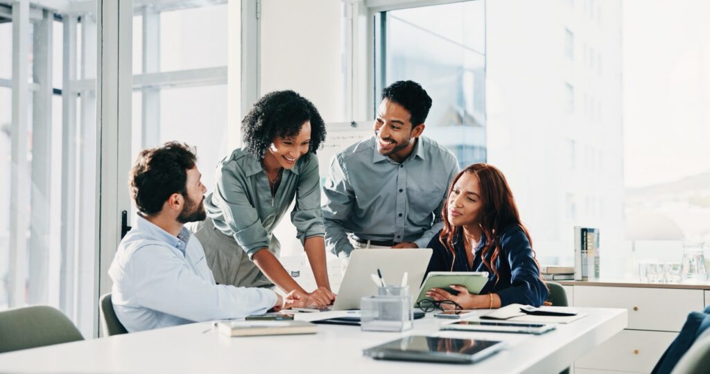 IT director comparing enterprise fax platform features on an evaluation checklist