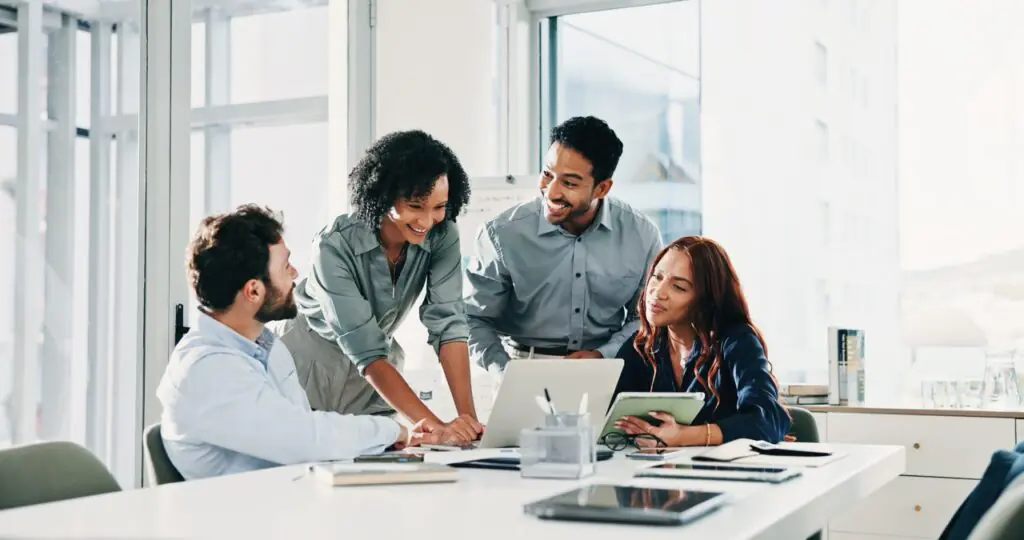 IT director comparing enterprise fax platform features on an evaluation checklist