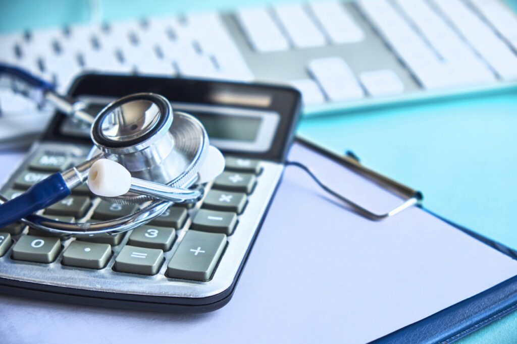 An explanation of benefits document being faxed from a primary to secondary payer
