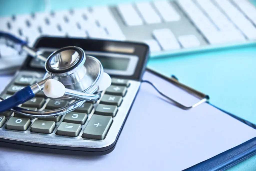 An explanation of benefits document being faxed from a primary to secondary payer