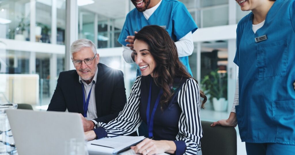 Healthcare IT director comparing enterprise fax vendor track records